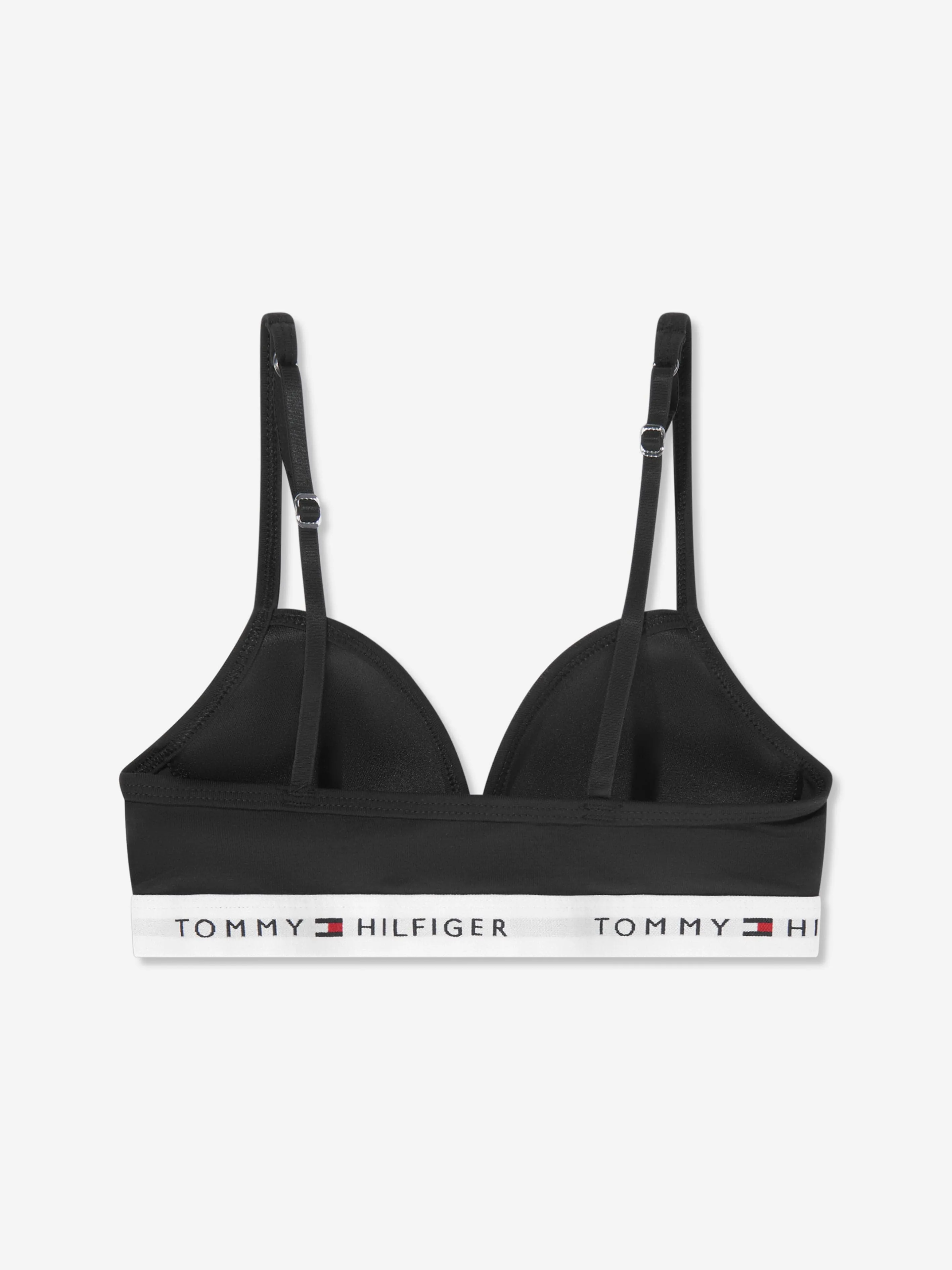 Tommy Hilfiger Girls Fixed Foam Triangle Bra in Black