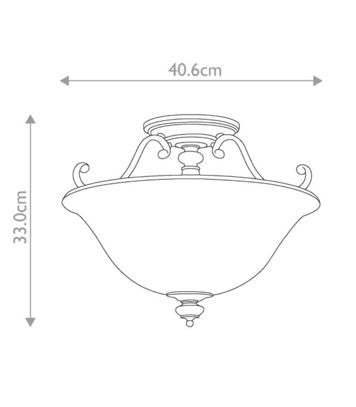 Traditional Royal Bronze Ceiling Light