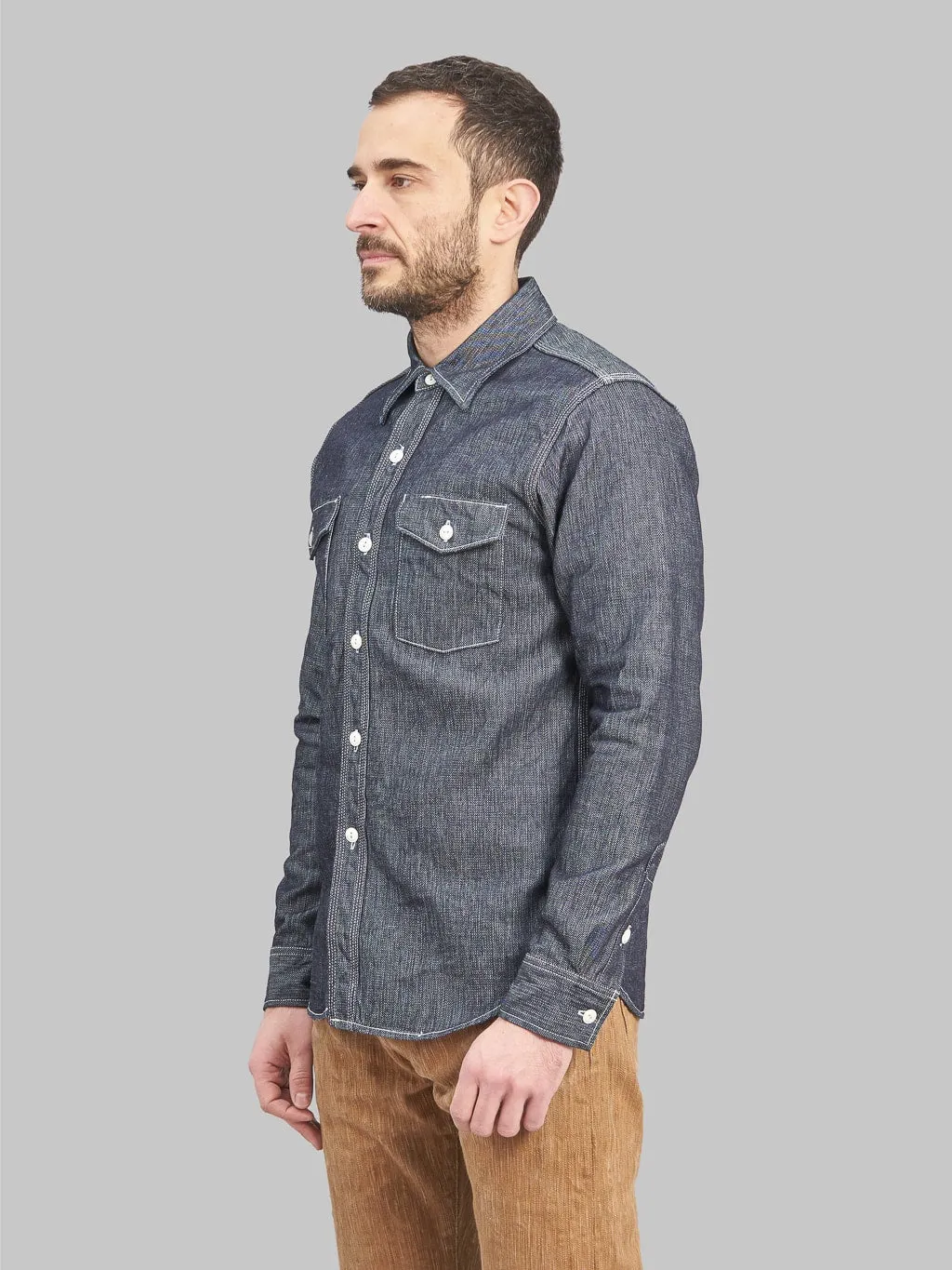 UES 11.4oz Indigo Double Weave Shirt