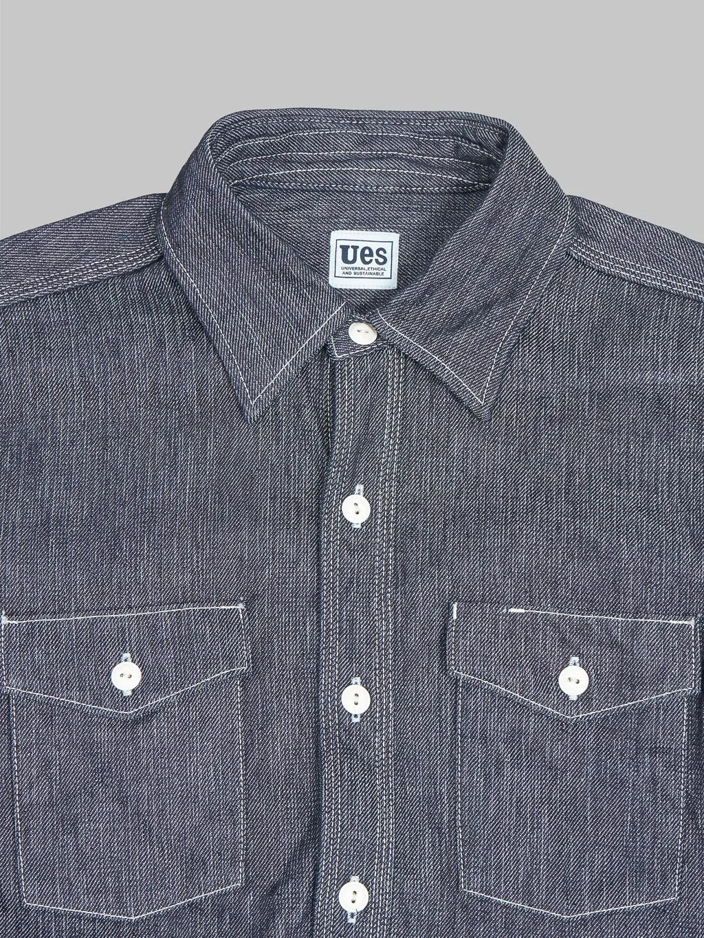 UES 11.4oz Indigo Double Weave Shirt