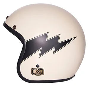 Urban Open Face Helmet Tracer Thunder Matte Off White
