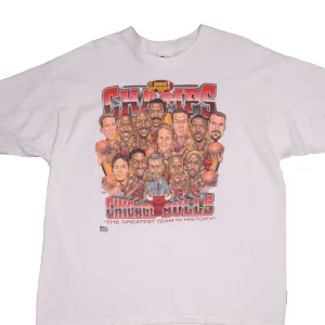 VINTAGE NBA CHICAGO BULLS 1996 CHAMPIONS TEE SHIRT SIZE 2XL MADE IN USA