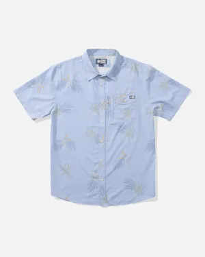 Weekender Ss Tech Woven - Light Blue