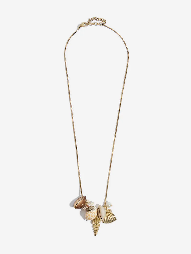Westside Accessories Multicolour Shells Pendant Necklace