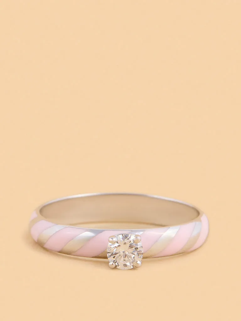 Westside X Pome Pink Swirl Lab Diamond Ring