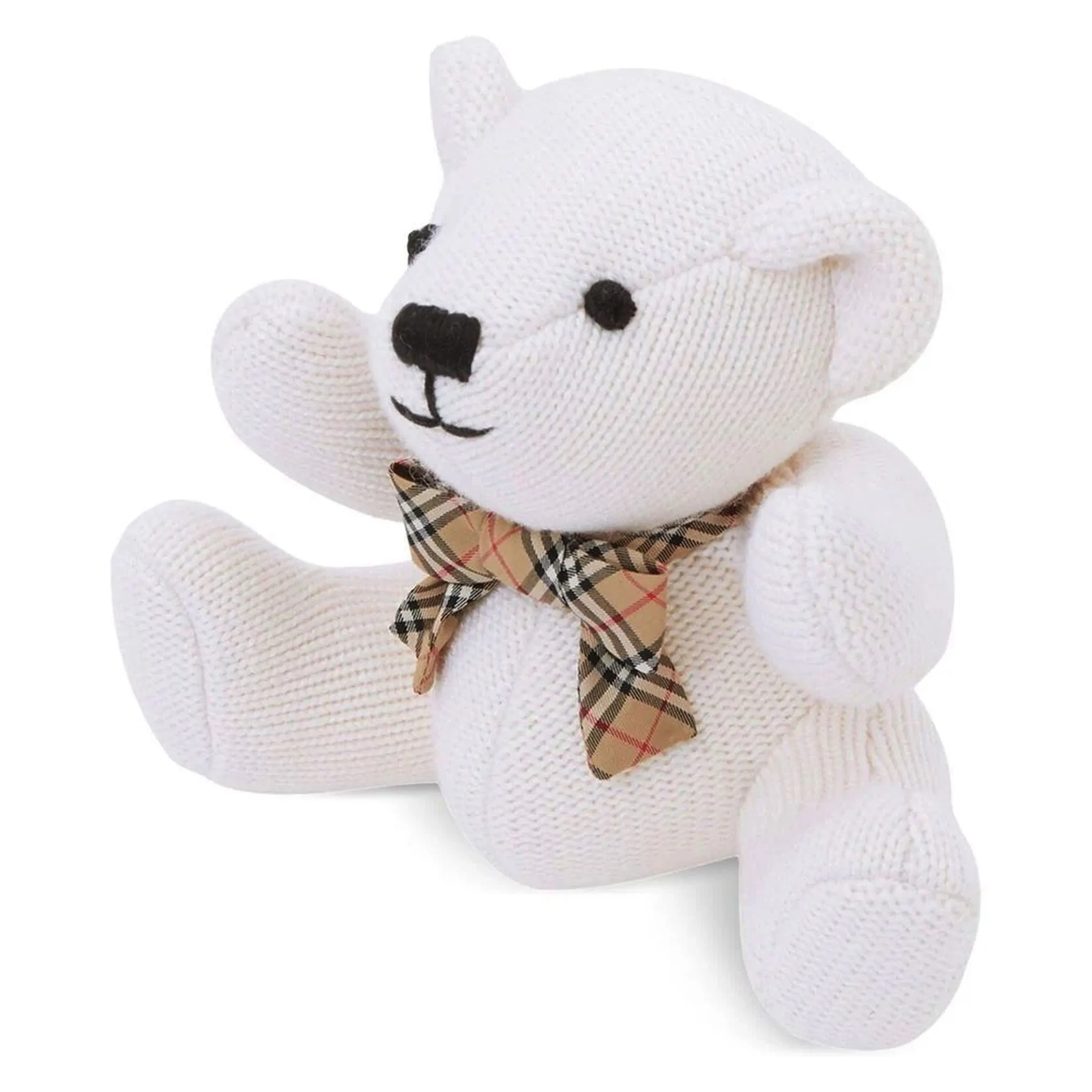 White Thomas Bear Rattle