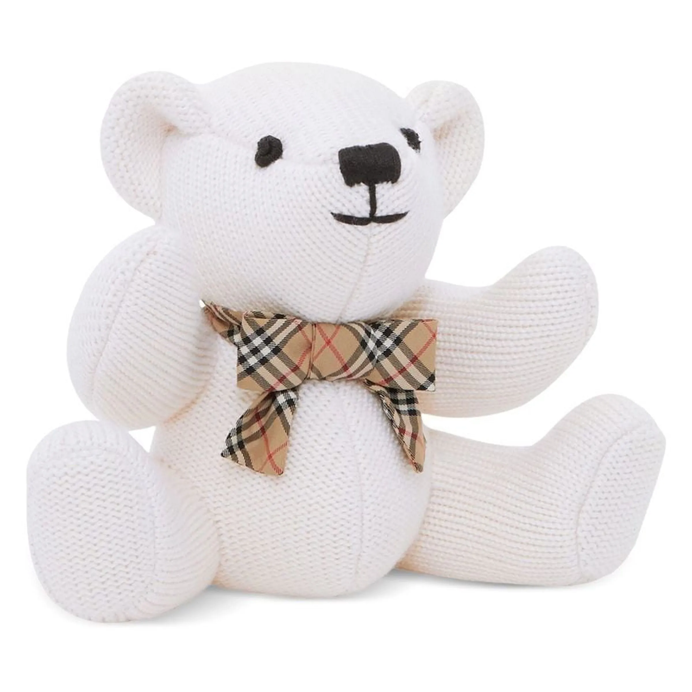 White Thomas Bear Rattle