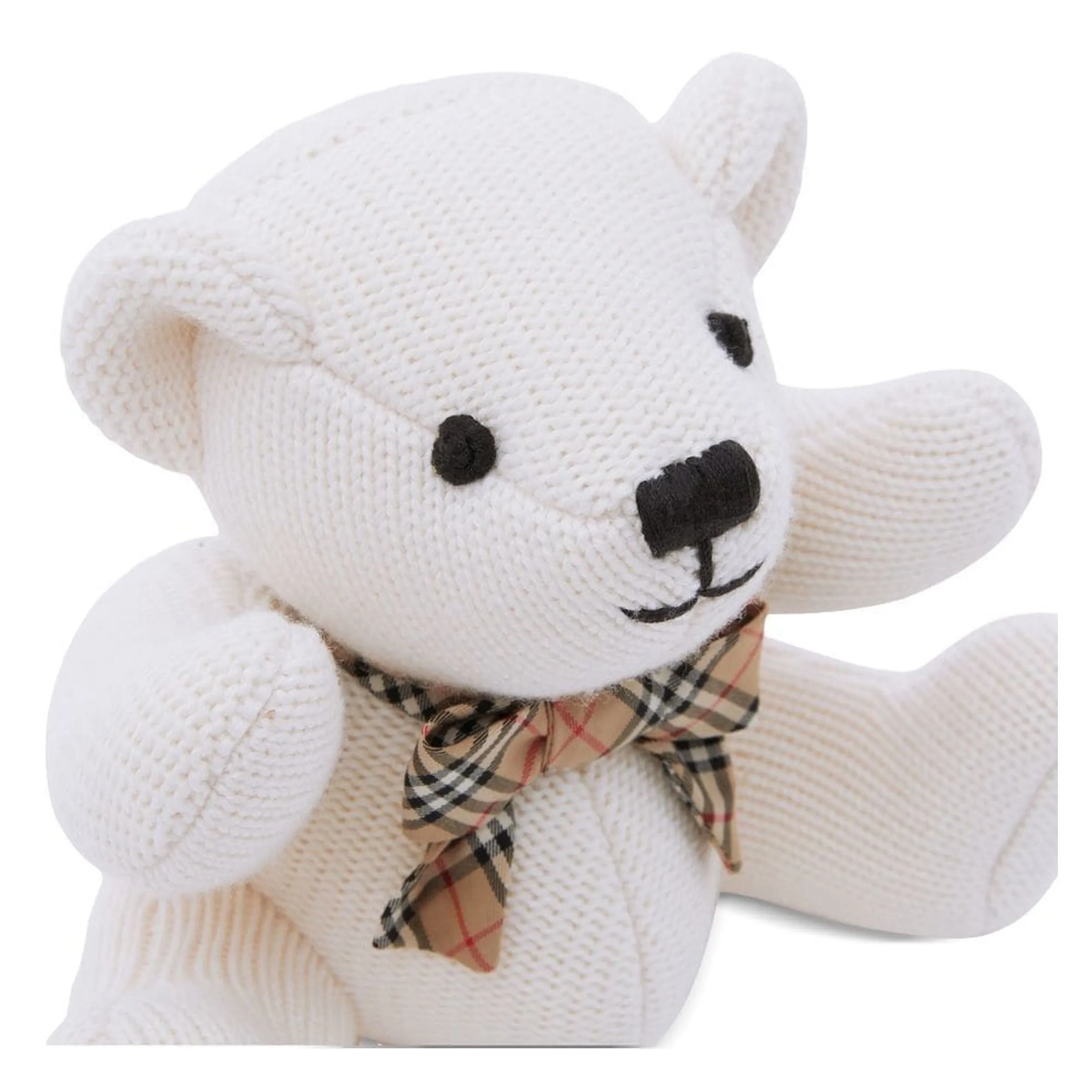White Thomas Bear Rattle