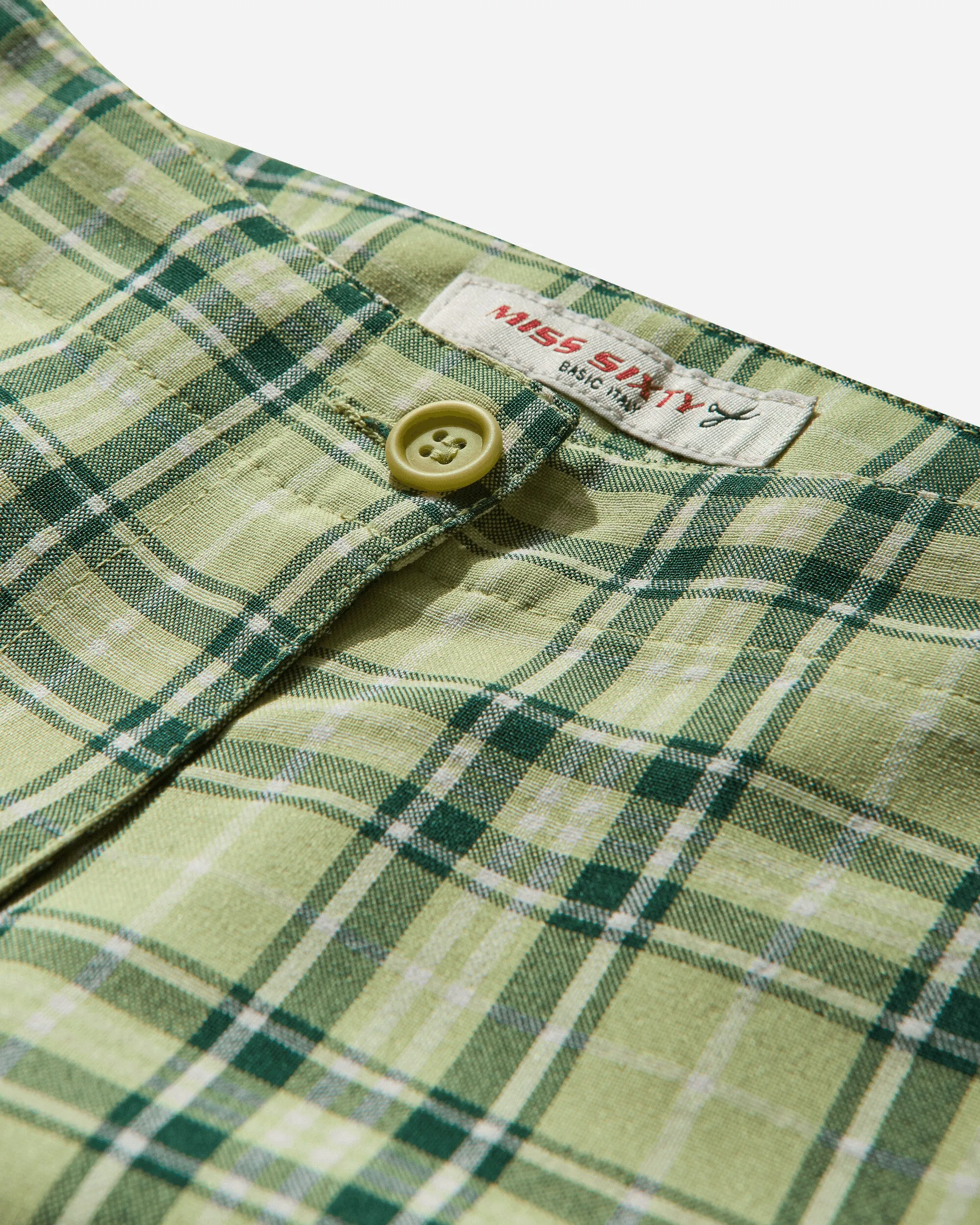 Women's Checked Trousers Green