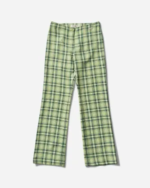 Women's Checked Trousers Green