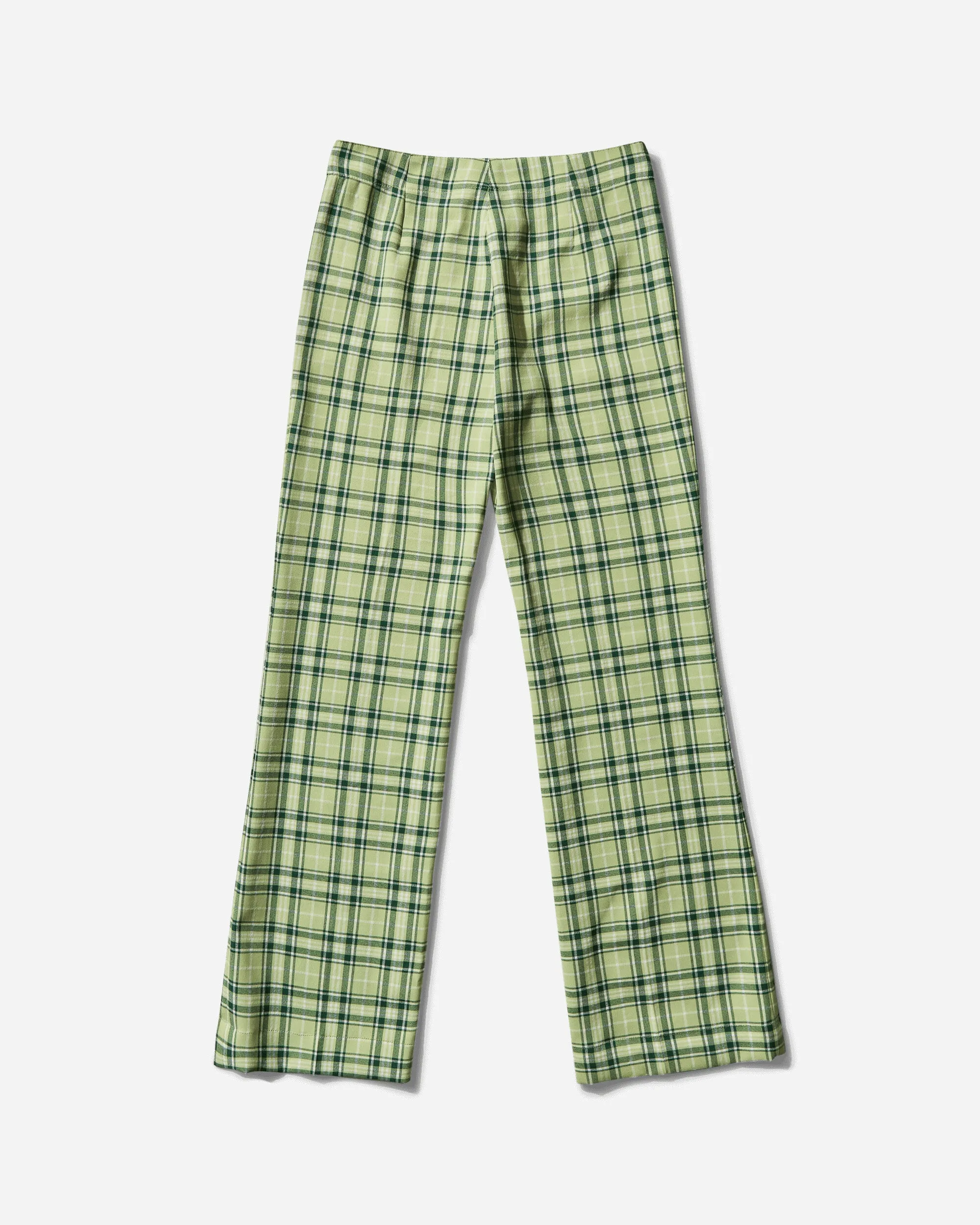 Women's Checked Trousers Green