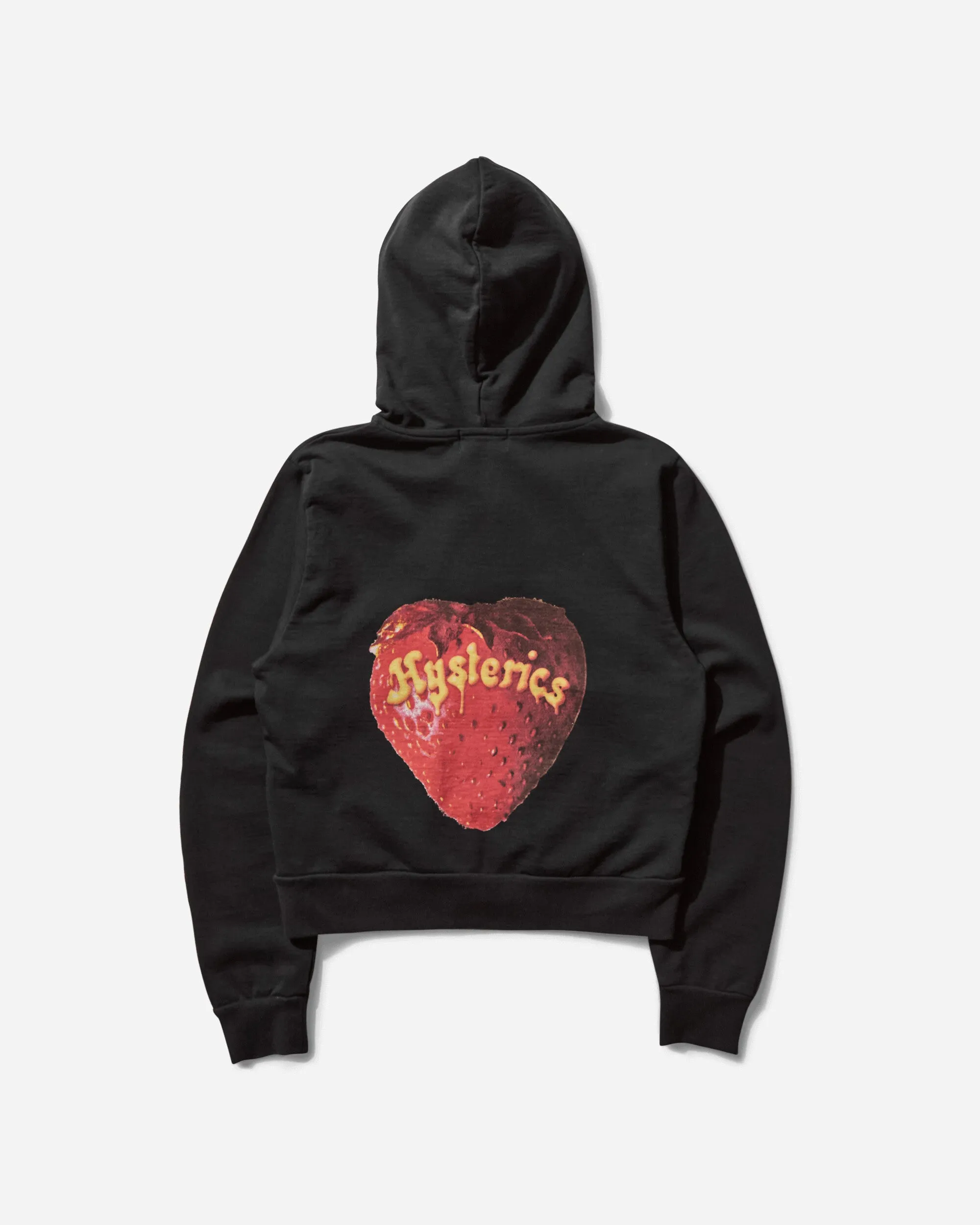 Women's Skull Berry Zip Hoodie Black