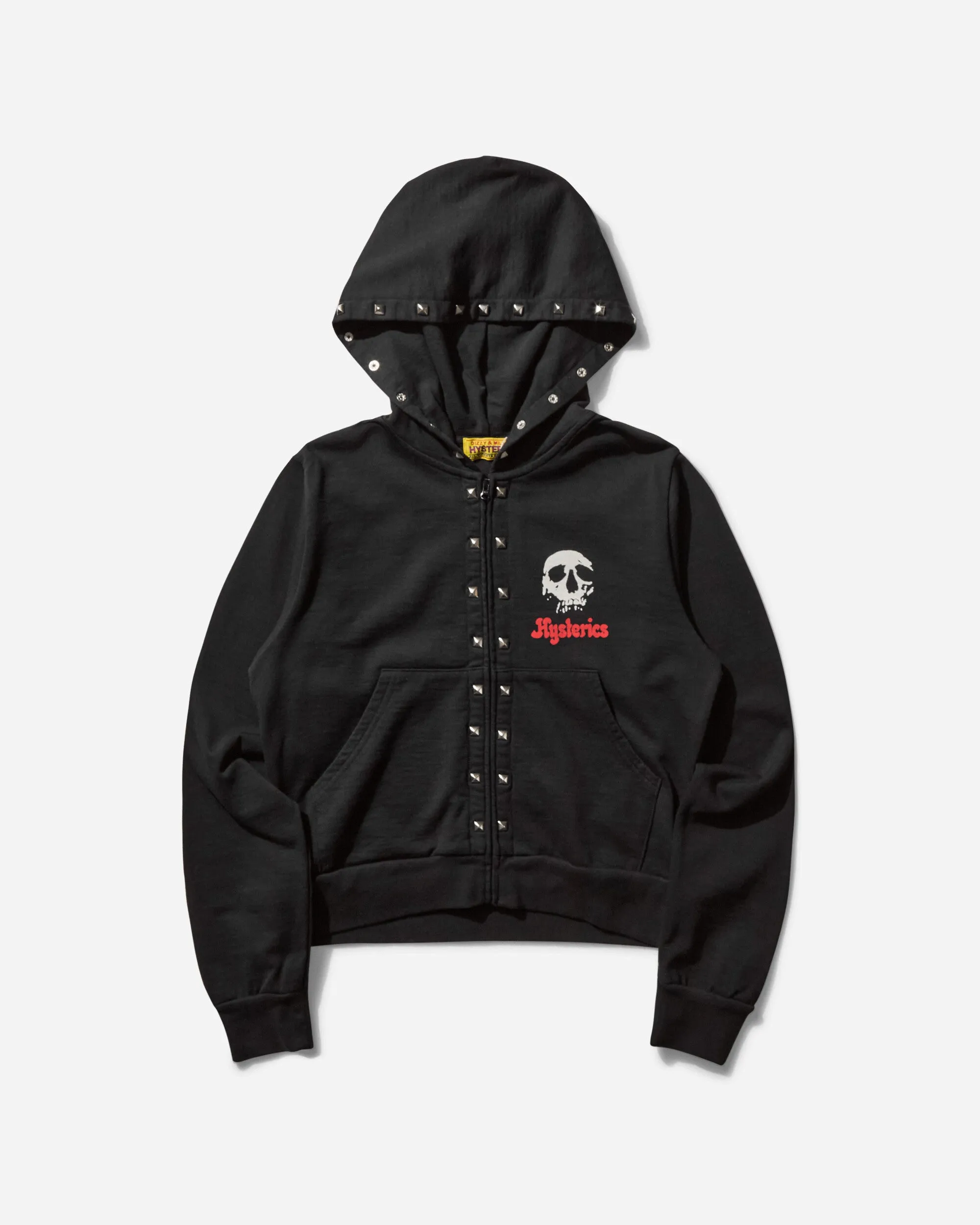 Women's Skull Berry Zip Hoodie Black