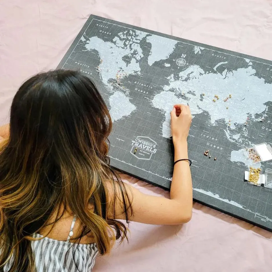 World Push Pin Map