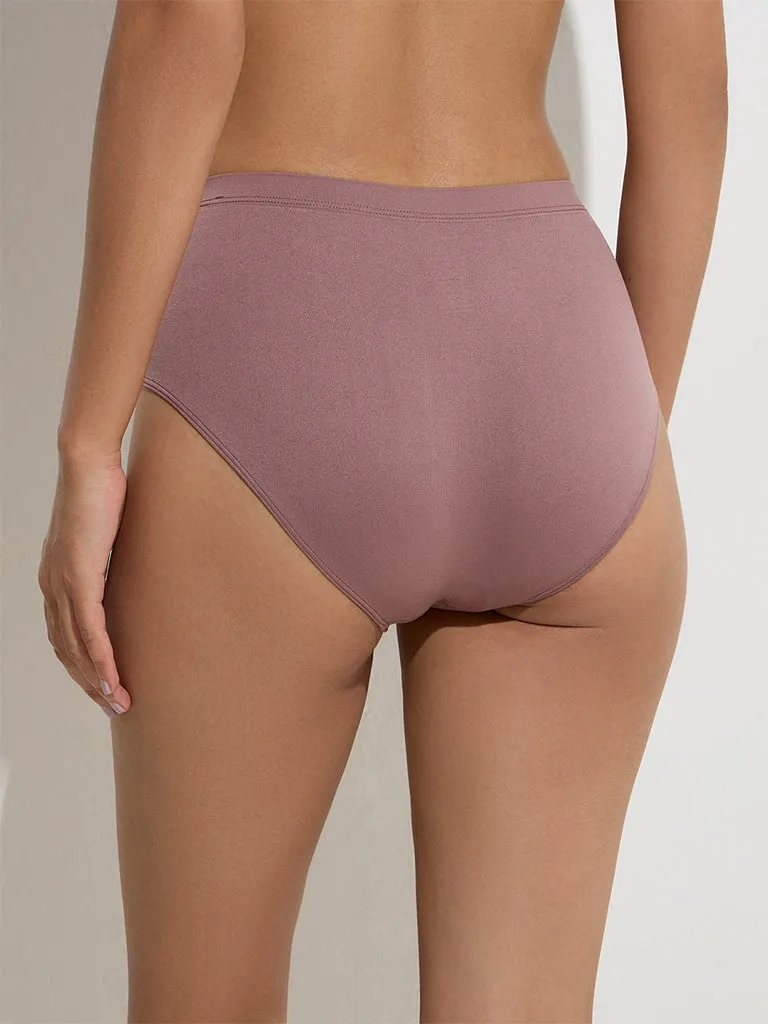 Wunderlove Mauve Seam-Free Full Brief